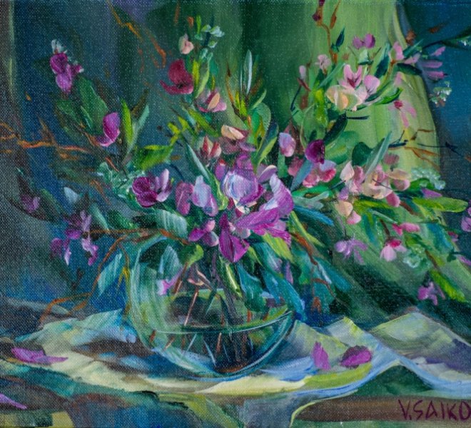 Smell of Spring, 16 x 12 inch, oil on canvas, sold